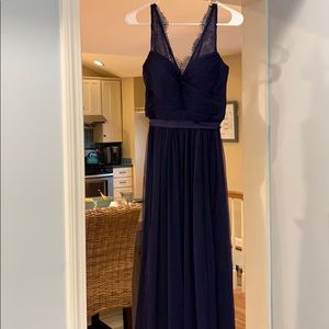 BHLDN by Anthropology navy dress